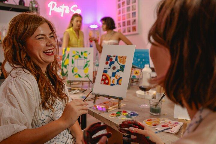 Clase de pintura borracha en Roma