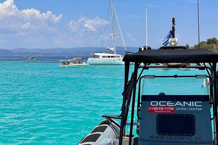 Aventura de mergulho com lancha de 600 HP