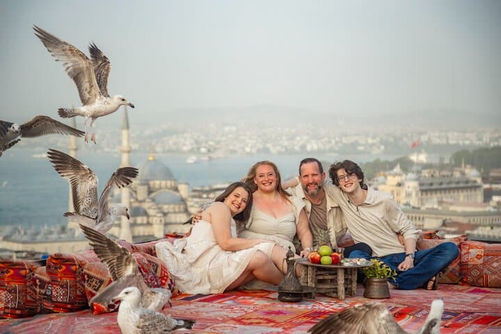 Iconic Flying Dress Rooftop Photoshoot in Istanbul(3Concepts)