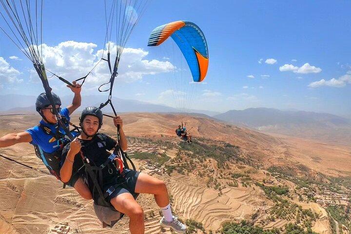 Marrakech Adventure: Paragliding, Camel Ride, and Desert Tea