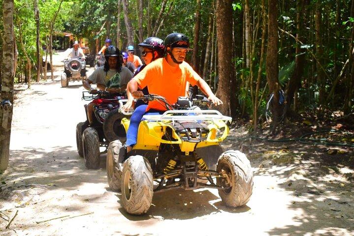 ATV-tur från Tulum eller Riviera med Ziplines och Cenote Swim Day