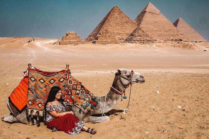 Visite partagée d'une journée complète aux pyramides de Gizeh depuis Gizeh