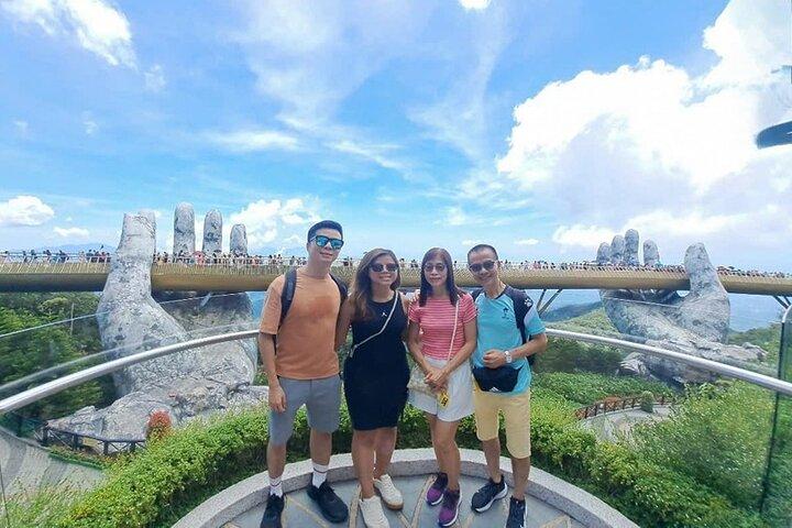 Excursion à terre en petit groupe à visiter GOLDEN BRIDGE BA NA HILLS & DA NANG CITY