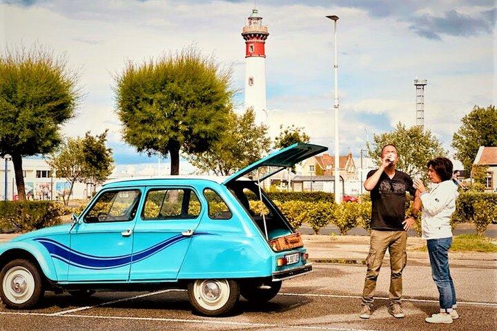 Visite Commentée en Voiture Ancienne Décapotable sur la Côte de Nacre