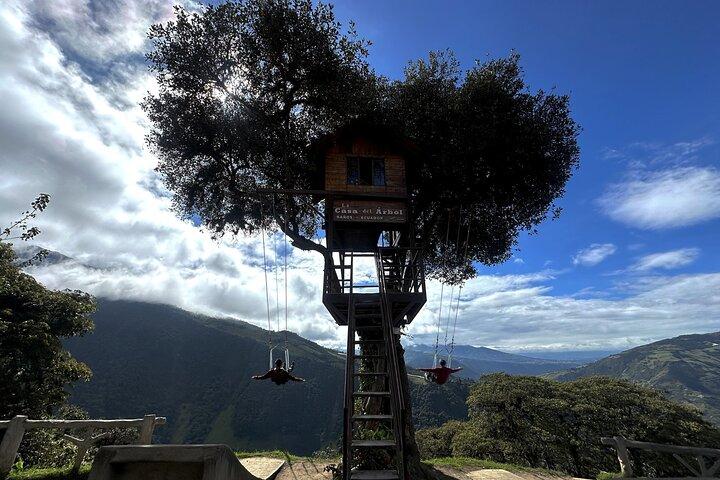 Quito till Baños Tour med lunch och biljetter–vattenfall och äventyr