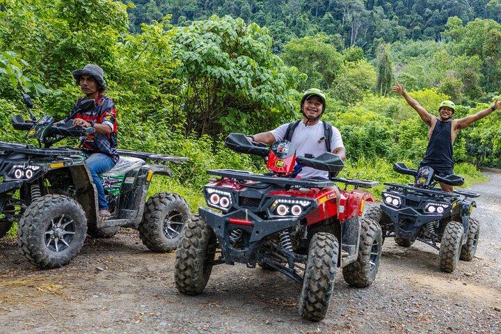 Rafting 7KM & ATV visita caverna de macaco e cachoeira com almoço