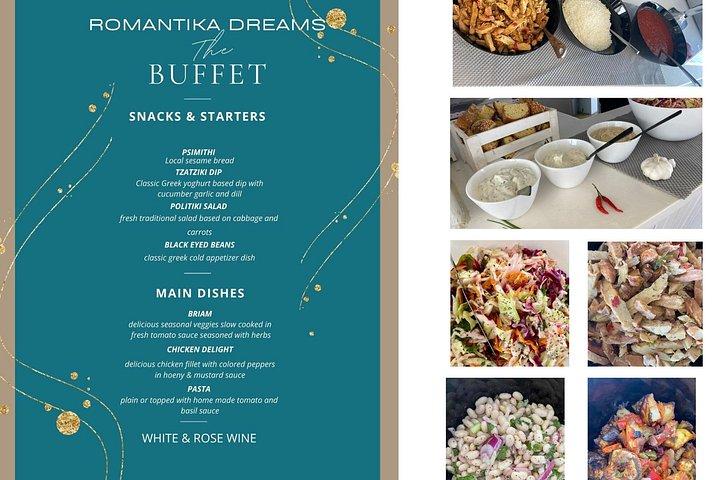 ロードス湾から湾へのスイムクルーズ - ワイン付きギリシャ料理ビュッフェ