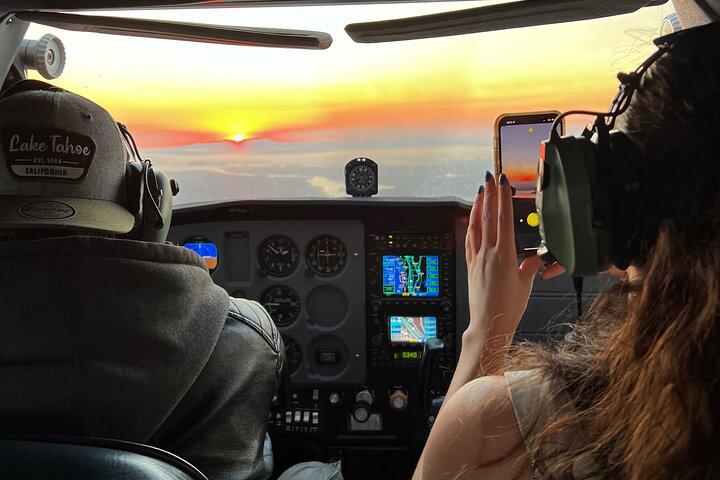 Airplane San Francisco Sunset Flight Tour