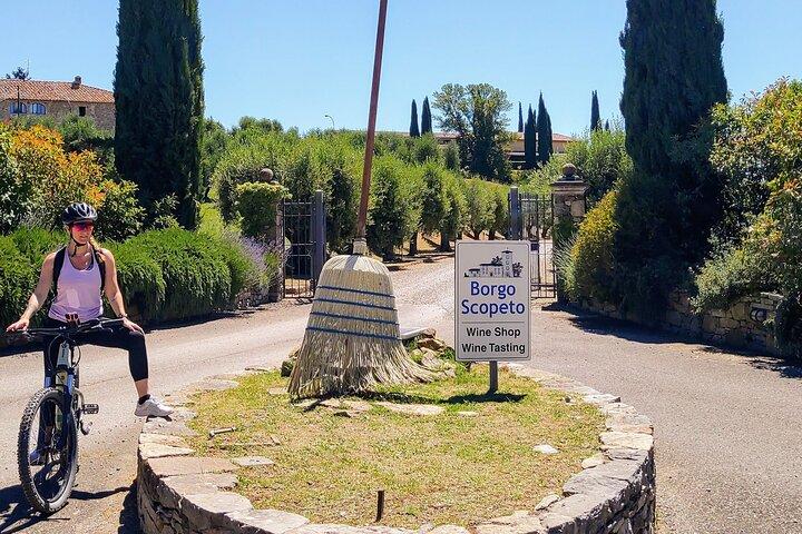 Per ebike: bezoek een kunstpark en wijnsmaak in de klassieke Chianti