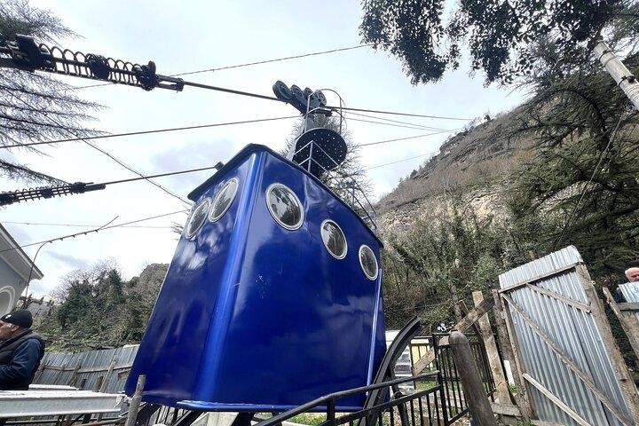 Kutaisi: visite guidée des téléphériques de Chiatura et du pilier de Katskhi