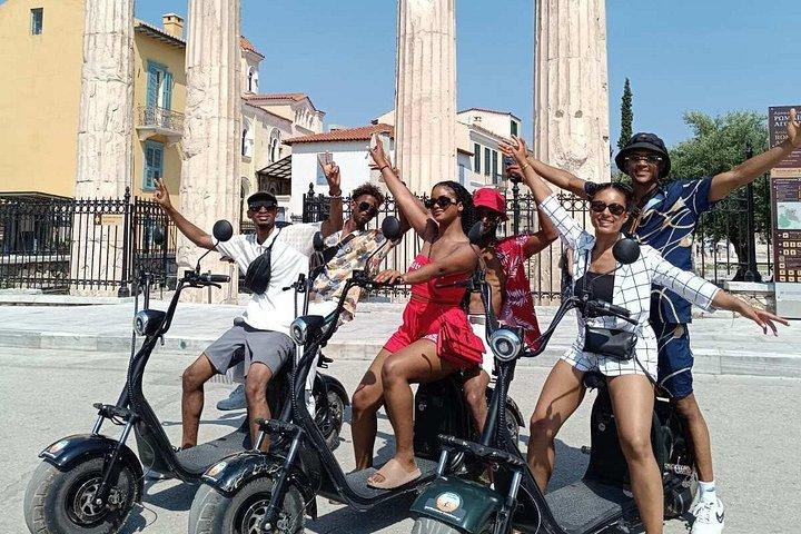 Athens: Premium Guided E-Scooter Tour in Acropolis Area