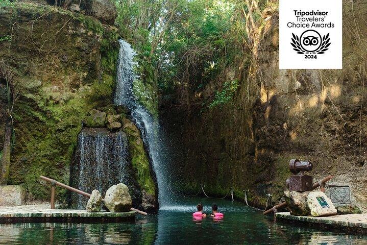 Xcaret公園日帰り旅行、交通機関と文化ナイトショー