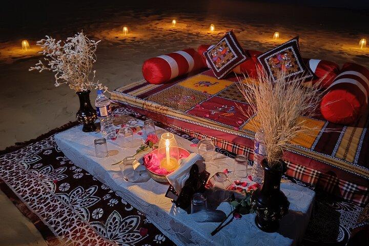 Romantisches privates Candlelight Dinner in der Thar-Wüste in Jaisalmer