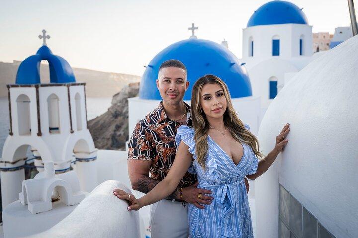Fotoshooting in Santorini Oia (ohne Anstehen)