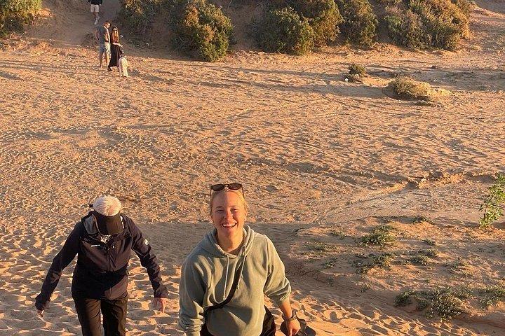 Agadir /Taghazout: Timlalin Dunes Adventure Sandboarding & Sunset