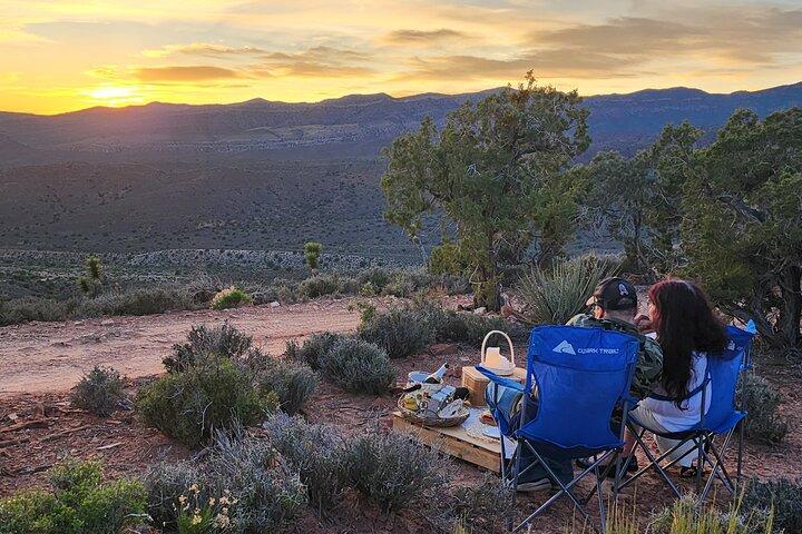 Romantisk picknick Date Night i Las Vegas Mountains
