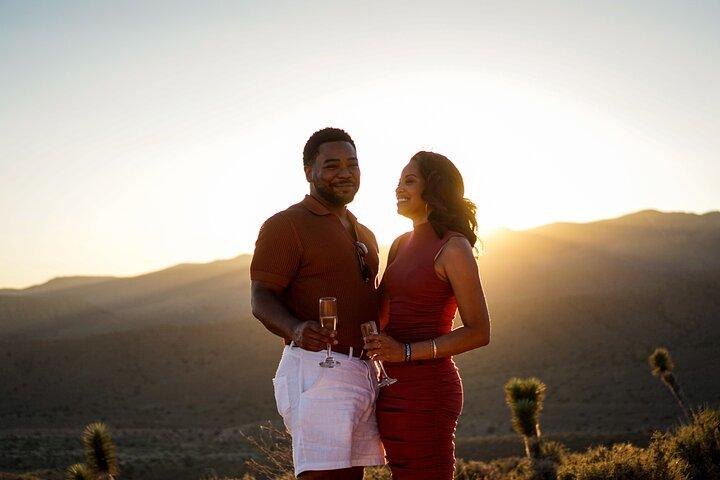 Romantisk picknick Date Night i Las Vegas Mountains