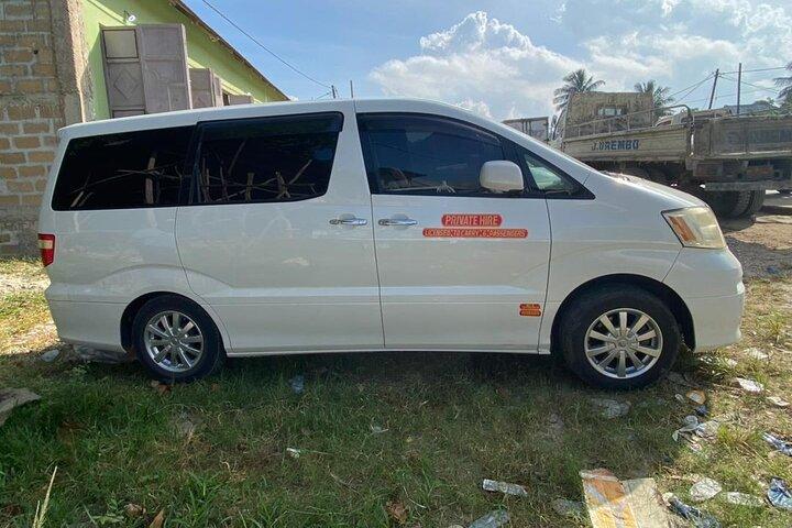 Luchthaventaxi en hoteltransferservice op Zanzibar