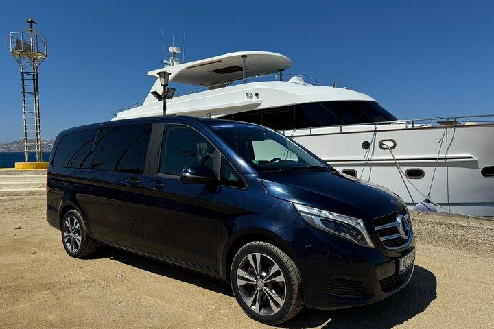 Mykonos Privat Transfer Service–Flygplats-, hamn- och hotelltransfer
