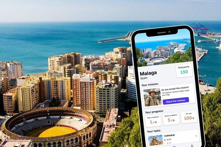 Gioco di esplorazione di Málaga e tour della città sul tuo telefono