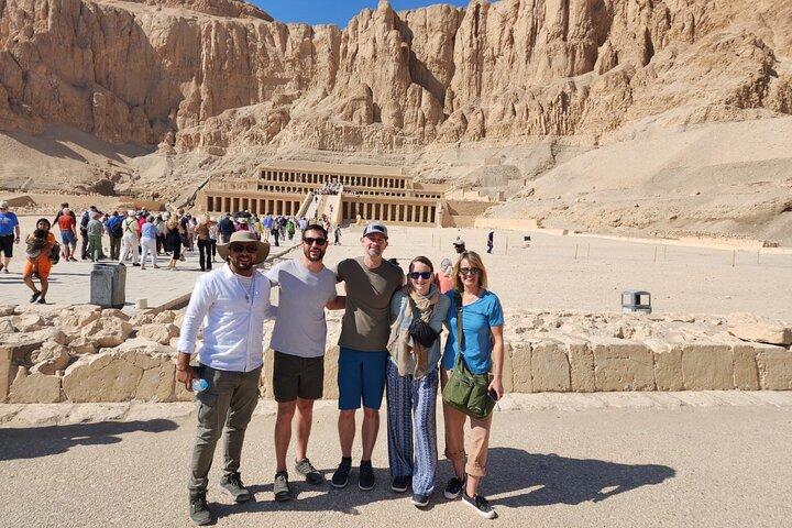 Vallei der Koningen, de Hatsjepsoet-tempel en de Kolossen van Memnon