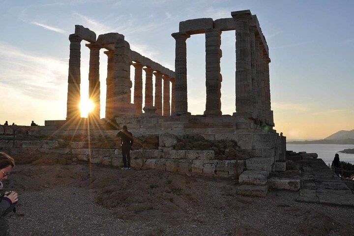 Cape Sounio och Temple Poseidon Tour med simning