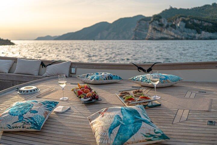 Private Sunset Aperitif on a Boat in the Gulf of Poets