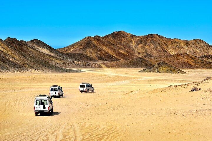 Hurghada familie ørken safari tur, kamel ridning, middag og transfer