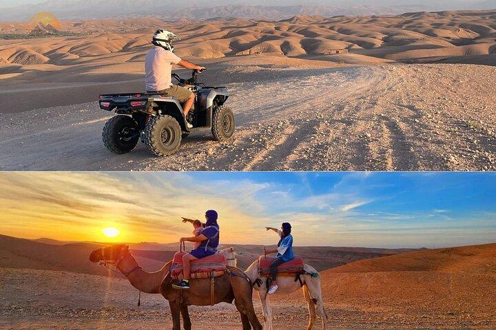 Agafay Desert : Quad Bike and Camel Riding Experience