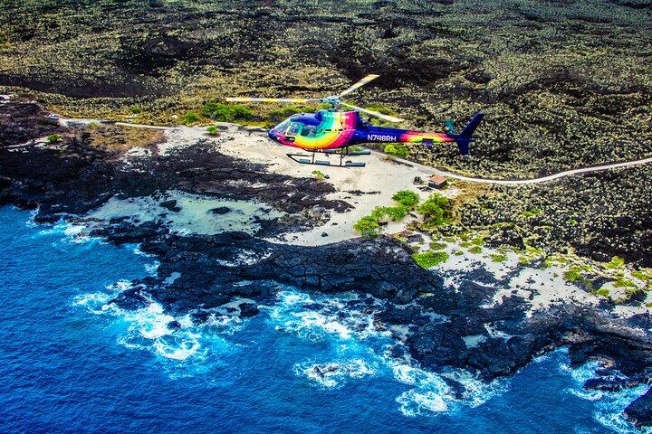 Tour in elicottero della costa di Kona Hualalai - 60 minuti con porta disattivata o attivata
