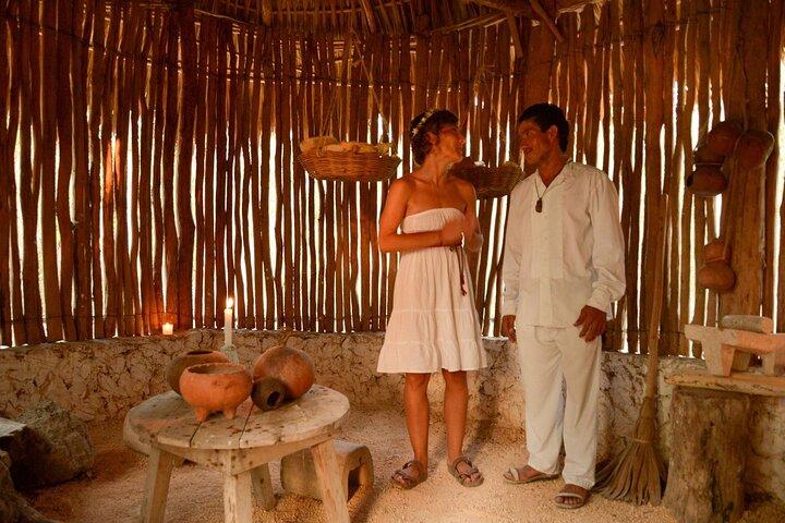 Temazcal Mayan Ritual Tour och Cenote Simning med Yucatecan-middag