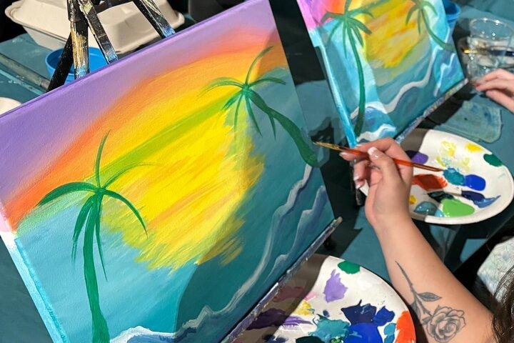 Unleash your creativity Hawaiian Style Paint Party in Waikiki