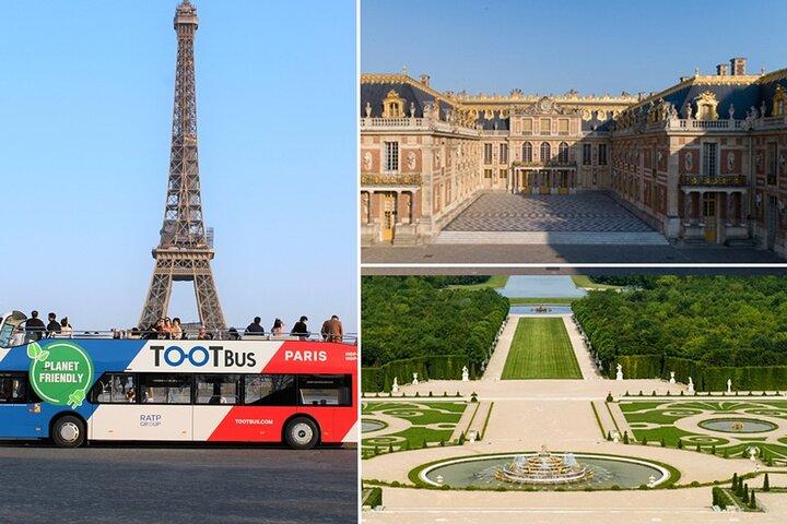 Hop-on, hop-off-tour door Tootbus door Parijs en toegang tot het paleis van Versailles