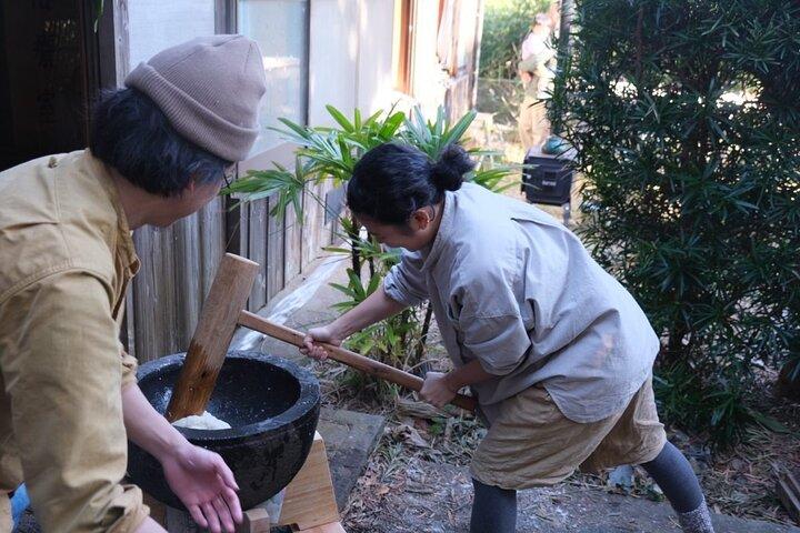 Mochitsuki Reiskuchen Machen Erfahrung in Ojika Island