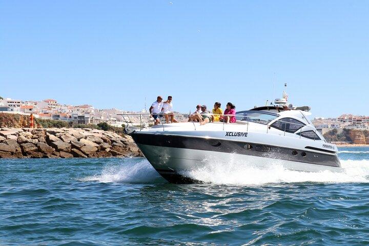 Halve dag privé luxe jacht Marina Albufeira
