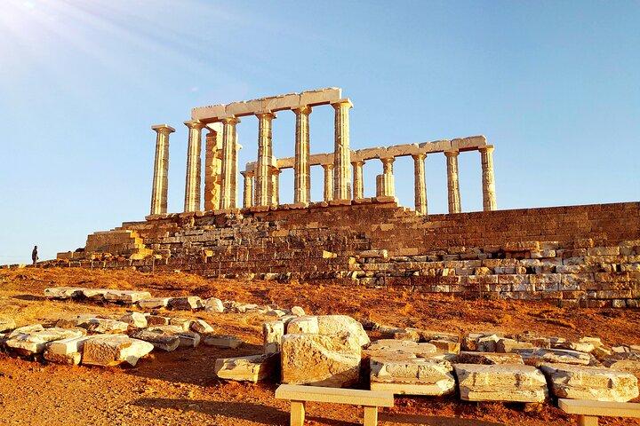 Cape Sounio och Temple Poseidon Tour med simning