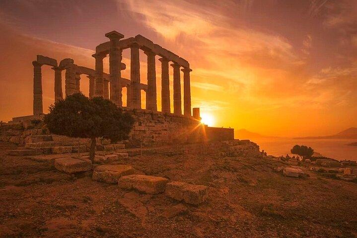Cape Sounio och Temple Poseidon Tour med simning