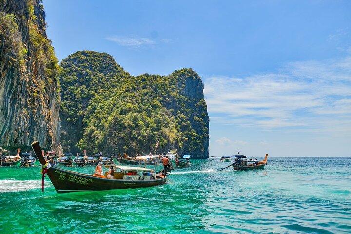 Phi Phi-eilanden en Krabi 4 Islands Sunset Tour per speedboot