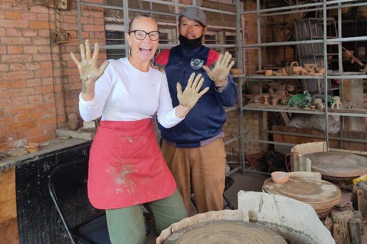 Laboratorio di creazione di ceramica a Lalitpur Nepal