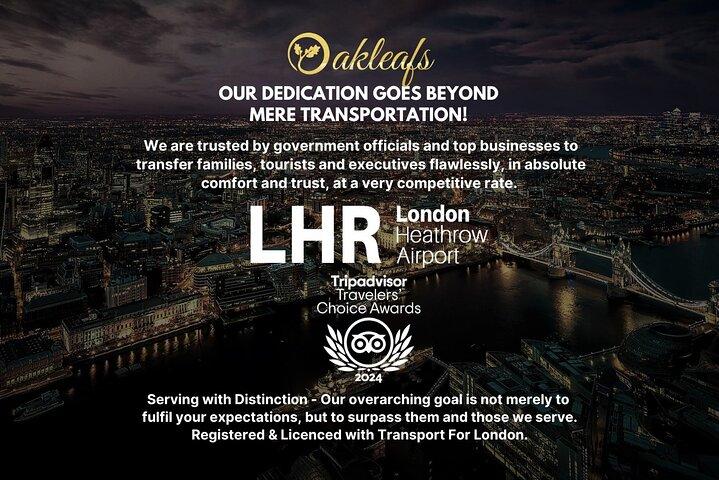 Transfert de l'aéroport d'Heathrow vers et depuis le centre de Londres - Meet & Greet