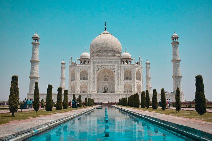 Agra : Taj Mahal et visite guidée du fort d'Agra avec coupe-file