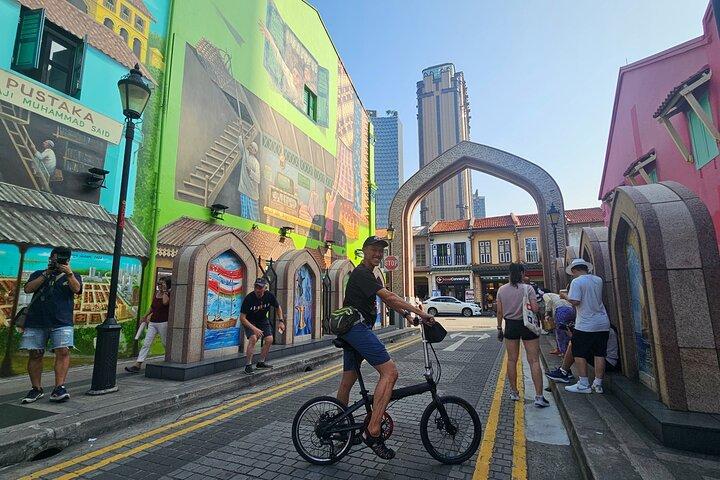 Singapore lys til nat cykeltur