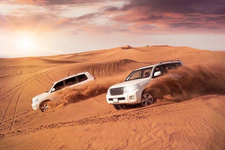 Desert Safari Dubai Sand Bashing, Camel Ride, Shows, Live BBQ