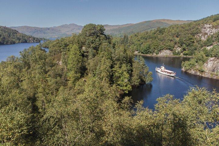 Crociera in piroscafo, dimostrazione di cani da pastore, passeggiata di foraggiamento, sentiero Trossachs