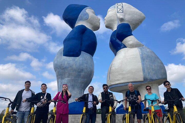 Zaanse Schans風車E自転車日帰り旅行アムステルダム発