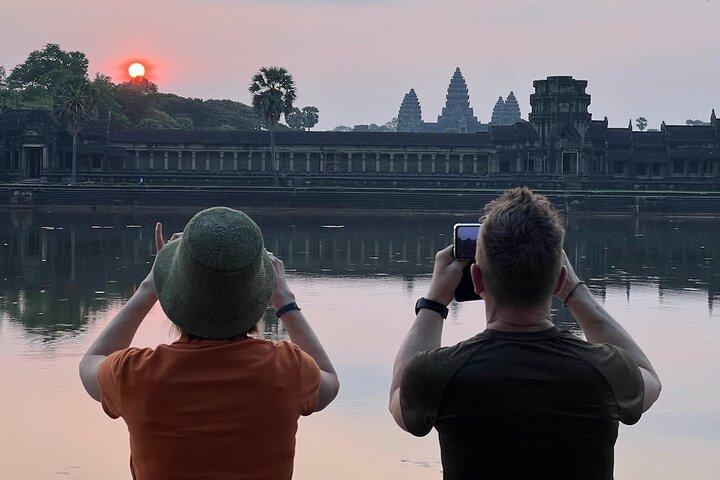 Visite privée à vélo d'Angkor Wat au lever du soleil