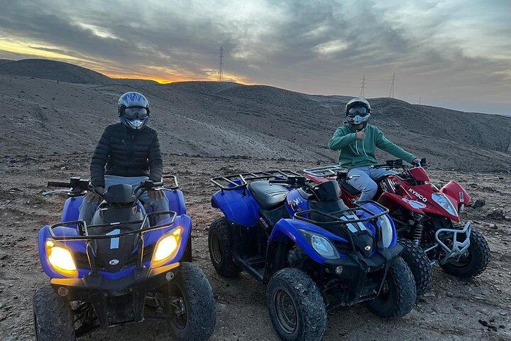 Agafay Desert, 2H av fyrhjuling, te & transfer från Marrakech