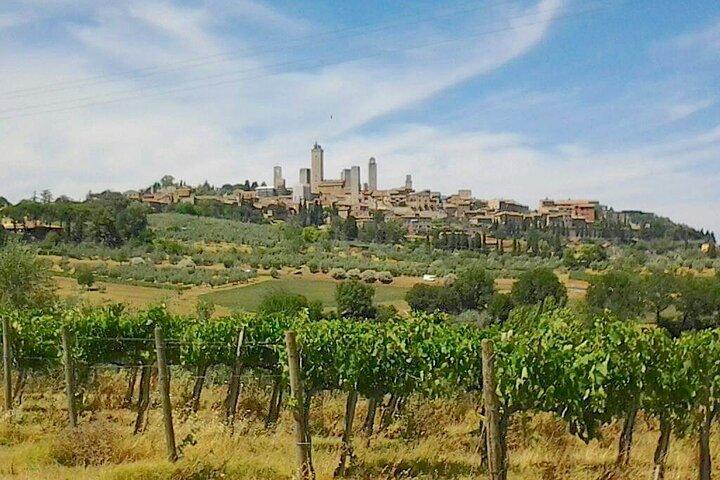 Viagem privada de um dia a San Gimignano e Volterra saindo de Florença