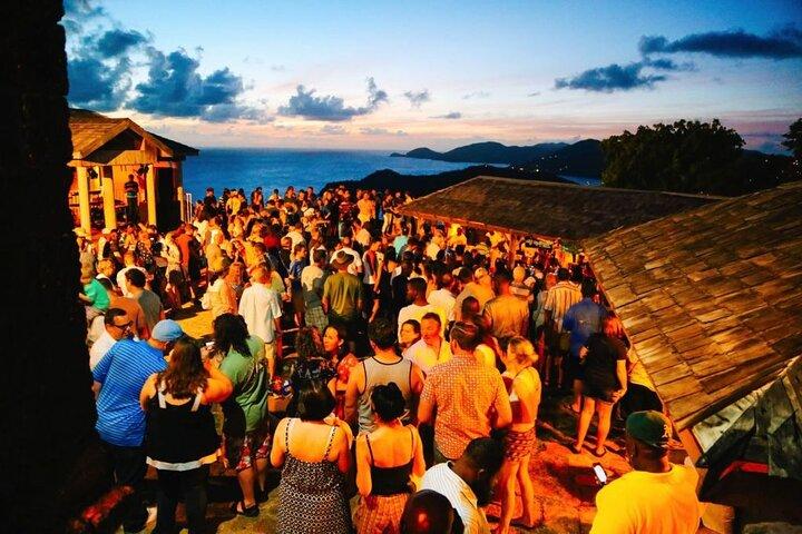 Sunset party at Shirley Heights - PRIVATE round trip