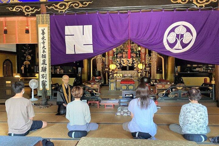 高山善光寺でおにぎり作りと瞑想。